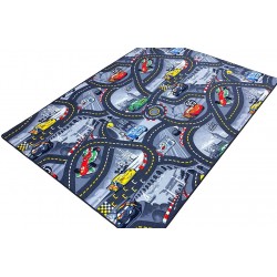 Dywanik dziecięcy Auta Cars Disney szary 200x280