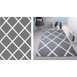 Dywan marokańska krata 180 cm x 250 cm bcf canvas