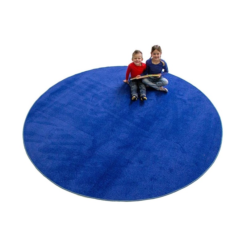 Okrągły dywan z atestem