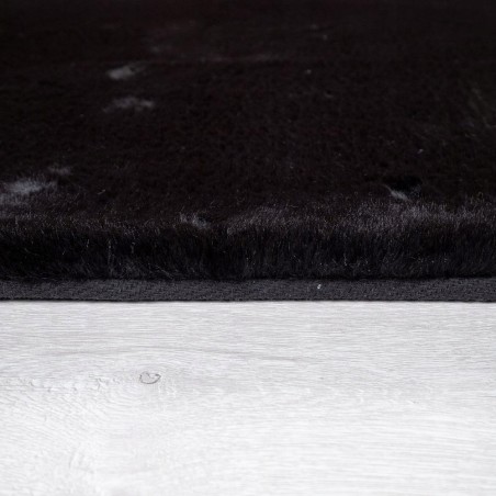 Pluszowy Wysoki Dywan do Salonu Rabbit 180x270 KOLOR CZARNY