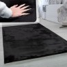 Pluszowy Wysoki Dywan do Salonu Rabbit 180x270 KOLOR CZARNY