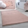 Pluszowy Wysoki Dywan do Salonu Rabbit 200x300 KOLOR RÓŻOWY 2x3