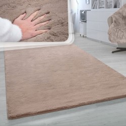 Pluszowy Wysoki Dywan do Salonu Rabbit 200x300 KOLOR BEŻ 2x3