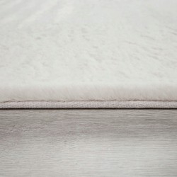 Pluszowy Wysoki Dywan do Sypialni Rabbit 200x300 KOLOR BIAŁY 2x3