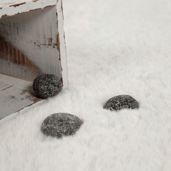 Pluszowy Wysoki Dywan do Sypialni Rabbit 200x300 KOLOR BIAŁY 2x3