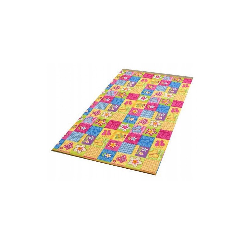 Kolorowy Dywan dla Dziewczynki 150x200 kwiatuszki