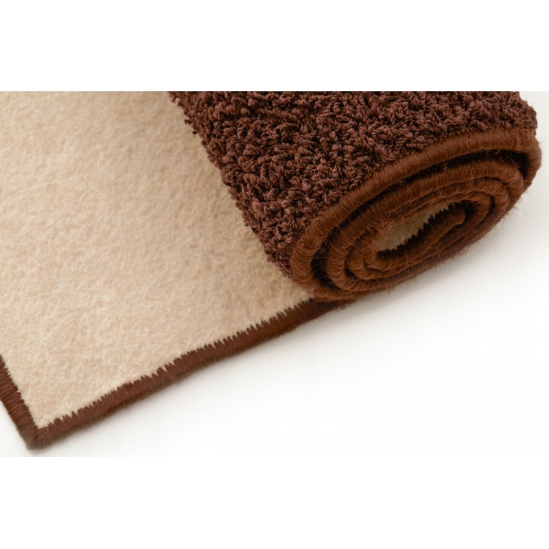 Dywan shaggy nowoczesny do sypialni salonu 150x100 brąz