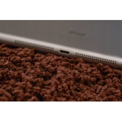 Dywan shaggy nowoczesny do sypialni salonu 100x120 brąz